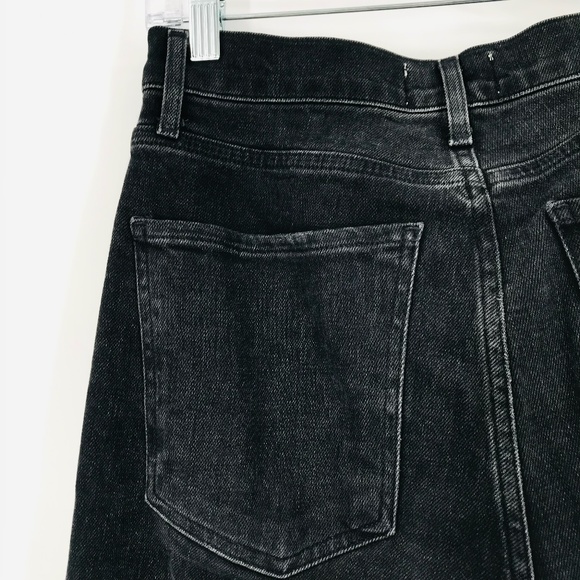 Agolde Nico High Rise Skinny Jeans Distressed Black Size 25 - Picture 9 of 11